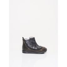 IKKS - Bottines/Boots gris en cuir - Fille - Taille 19 - Modz