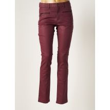 SAINT HILAIRE - Pantalon slim rouge en coton - Femme - Taille 38 - Modz