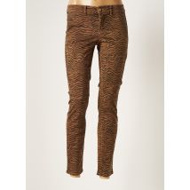 HOPPY - Pantalon 7/8 marron en coton - Femme - Taille W23 - Modz