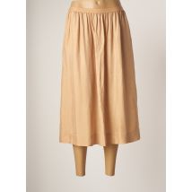 BELLEROSE - Jupe mi-longue beige en cuppro pour femme - Taille 40 - Modz