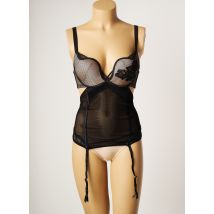 VALEGE - Guêpière/Porte-jarretelle noir en polyamide - Femme - Taille 85D - Modz