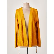 SAINT CHARLES - Gilet manches longues jaune en viscose - Femme - Taille 38 - Modz