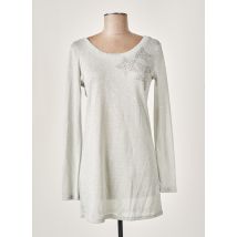 AKELA KEY - Pull tunique gris en acrylique - Femme - Taille 38 - Modz