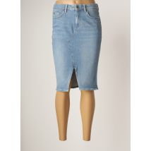 GARCIA - Jupe mi-longue bleu en coton pour femme - Taille 40 - Modz