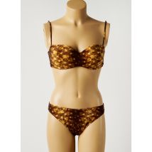 RASUREL - Maillot de bain 2 pièces marron en polyamide - Femme - Taille TU - Modz