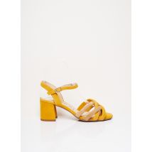 GADEA - Sandales/Nu pieds jaune en cuir pour femme - Taille 36 - Modz