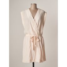 IKKS - Robe mi-longue rose en soie pour femme - Taille 40 - Modz