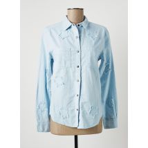 FIVE - Chemisier bleu en coton - Femme - Taille 34 - Modz