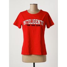 LTB - T-shirt rouge en coton pour femme - Taille 36 - Modz