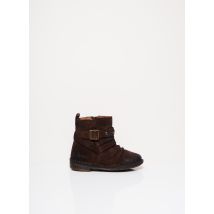 KICKERS - Bottines/Boots marron en cuir - Fille - Taille 24 - Modz