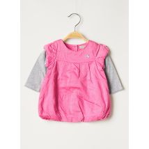 GRAIN DE BLÉ - Robe mi-longue rose en coton - Fille - Taille TU - Modz