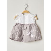 CHICCO - Robe mi-longue gris en coton - Fille - Taille TU - Modz