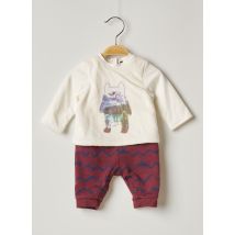 3 POMMES - Combi-pantalon blanc en coton - Garçon - Taille TU - Modz