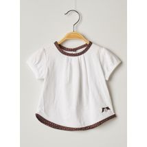 CHICCO - T-shirt blanc en coton - Fille - Taille TU - Modz