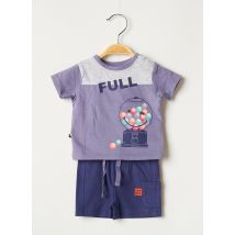 ENFANT DO - Ensemble short violet en coton - Garçon - Taille TU - Modz