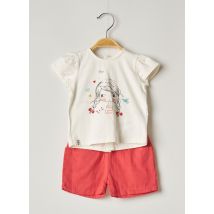 SUCRE D'ORGE - Ensemble short beige en coton - Fille - Taille TU - Modz