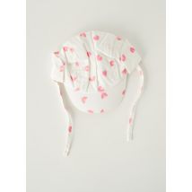 NATALYS - Casquette blanc en coton - Fille - Taille TU - Modz