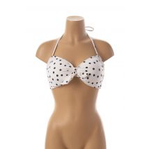 MON PETIT BIKINI - Haut de maillot de bain blanc en polyamide - Femme - Taille 34 - Modz