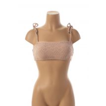 SAFER BABY - Haut de maillot de bain beige en nylon - Femme - Taille 38 - Modz
