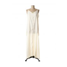 ELLI WHITE - Robe longue beige en polyester - Femme - Taille 38 - Modz