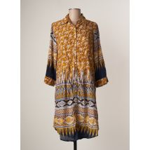 ICONIQUE - Robe mi-longue marron en modal - Femme - Taille 36 - Modz