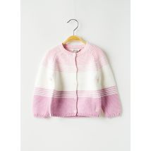 JOULES - Gilet manches longues rose en coton - Fille - Taille TU - Modz