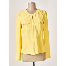 OLSEN - Veste casual jaune en lin - Femme - Taille 38 - Modz