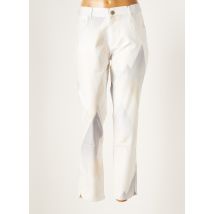 PARA MI - Pantalon slim blanc en coton - Femme - Taille 46 - Modz