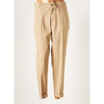 LION OF PORCHES - Pantalon 7/8 beige en coton - Femme - Taille 40 - Modz