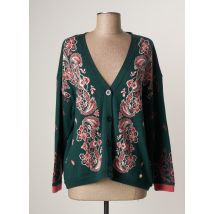 LE PETIT BAIGNEUR - Gilet manches longues vert en acrylique - Femme - Taille 36 - Modz