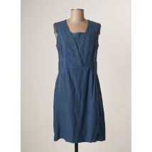 MERI & ESCA - Robe mi-longue bleu en lin - Femme - Taille 40 - Modz