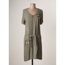 MERI & ESCA - Robe mi-longue vert en viscose - Femme - Taille 40 - Modz