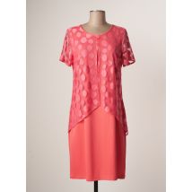 GUY DUBOUIS - Robe mi-longue rose en viscose pour femme - Taille 40 - Modz