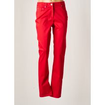 GREGORY PAT - Pantalon droit rouge en coton - Femme - Taille 38 - Modz