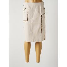 MERI & ESCA - Jupe mi-longue beige en polyester - Femme - Taille 40 - Modz