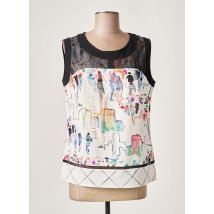 MERI & ESCA - Top blanc en polyester - Femme - Taille 40 - Modz