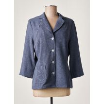 FRANCE RIVOIRE - Veste casual bleu en polyester - Femme - Taille 40 - Modz