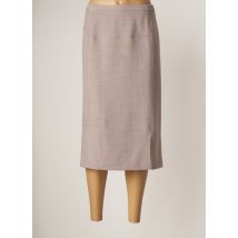 GUY DUBOUIS - Jupe mi-longue beige en polyester - Femme - Taille 50 - Modz
