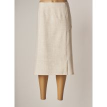 GUY DUBOUIS - Jupe mi-longue beige en polyester - Femme - Taille 50 - Modz