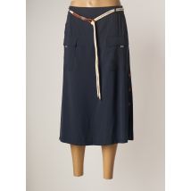 MERI & ESCA - Jupe mi-longue bleu en tencel - Femme - Taille 40 - Modz