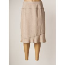 GUY DUBOUIS - Jupe mi-longue beige en polyester - Femme - Taille 40 - Modz