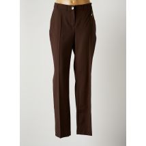 LUNA - Pantalon chino marron en polyester - Femme - Taille 44 - Modz
