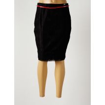 LUNA - Jupe mi-longue noir en polyester pour femme - Taille 40 - Modz