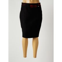 LUNA - Jupe mi-longue noir en polyester - Femme - Taille 42 - Modz