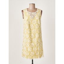 LA FEE MARABOUTEE - Robe courte jaune en coton - Femme - Taille 36 - Modz