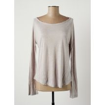 RED + - T-shirt gris en viscose - Femme - Taille 34 - Modz