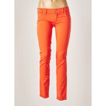 FREESOUL - Pantalon slim orange en coton - Femme - Taille TU - Modz