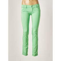 FREESOUL - Pantalon slim vert en coton - Femme - Taille TU - Modz