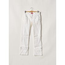 BLEND SHE - Jeans coupe droite blanc en coton - Femme - Taille TU - Modz