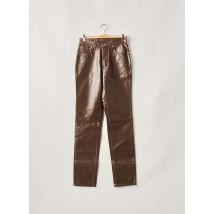 CIMARRON - Pantalon droit marron en coton - Femme - Taille TU - Modz